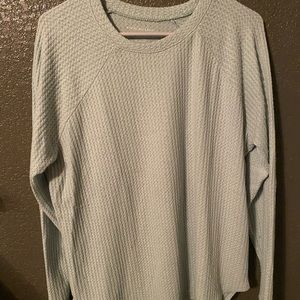 Long sleeve waffle shirt